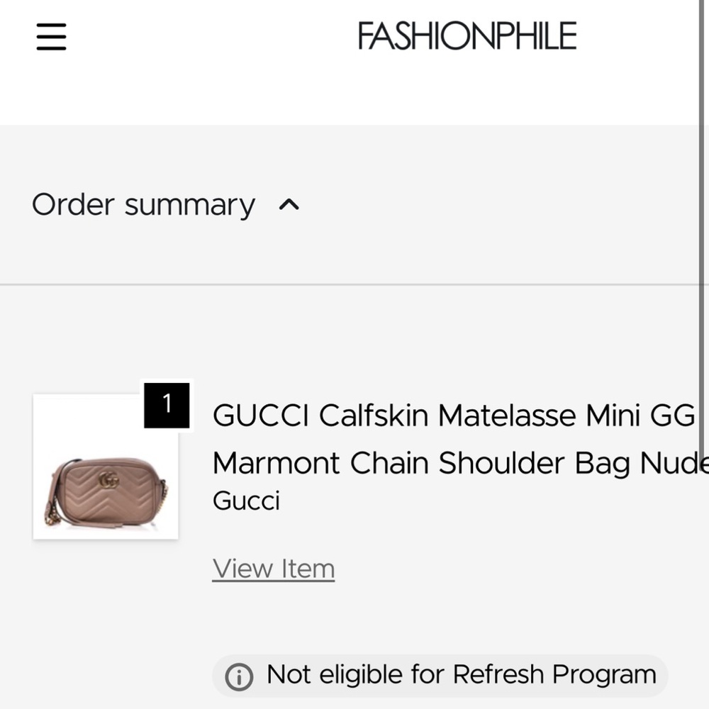 Gucci “GG Marmont Mini Shoulder Bag” in Dusty Pink Leather - Picture 10 of 11